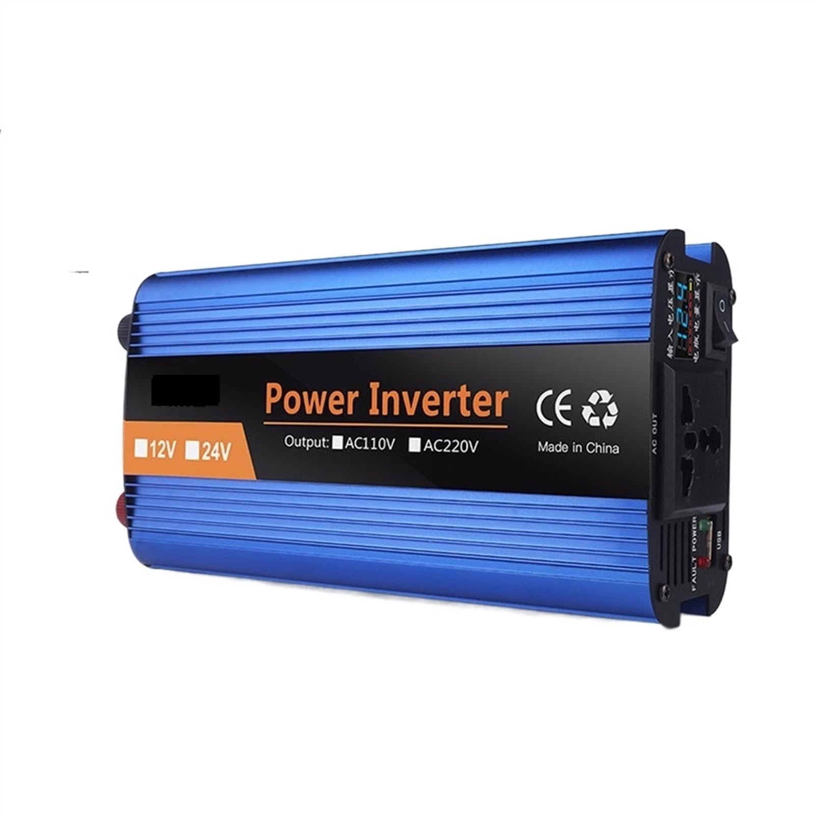 Falownik Zmodyfikowany falownik sinusoidalny 12V 220 falownik 12v do 220 konwerter falownik sinusoidalny przetwornica napięcia samochodowego zasilacz(1200W,12V)