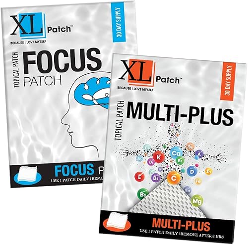 XLPATCH Focus and Multi-Nutrients, 60 unidades (paquete de 2)