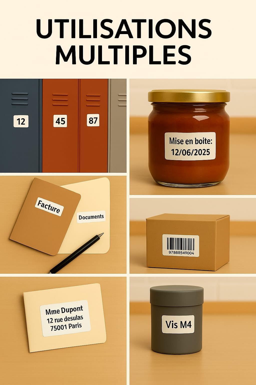 Étiquettes Thermiques En Rouleau – 100 X 50 Mm – 1 500 Pièces – Manchon