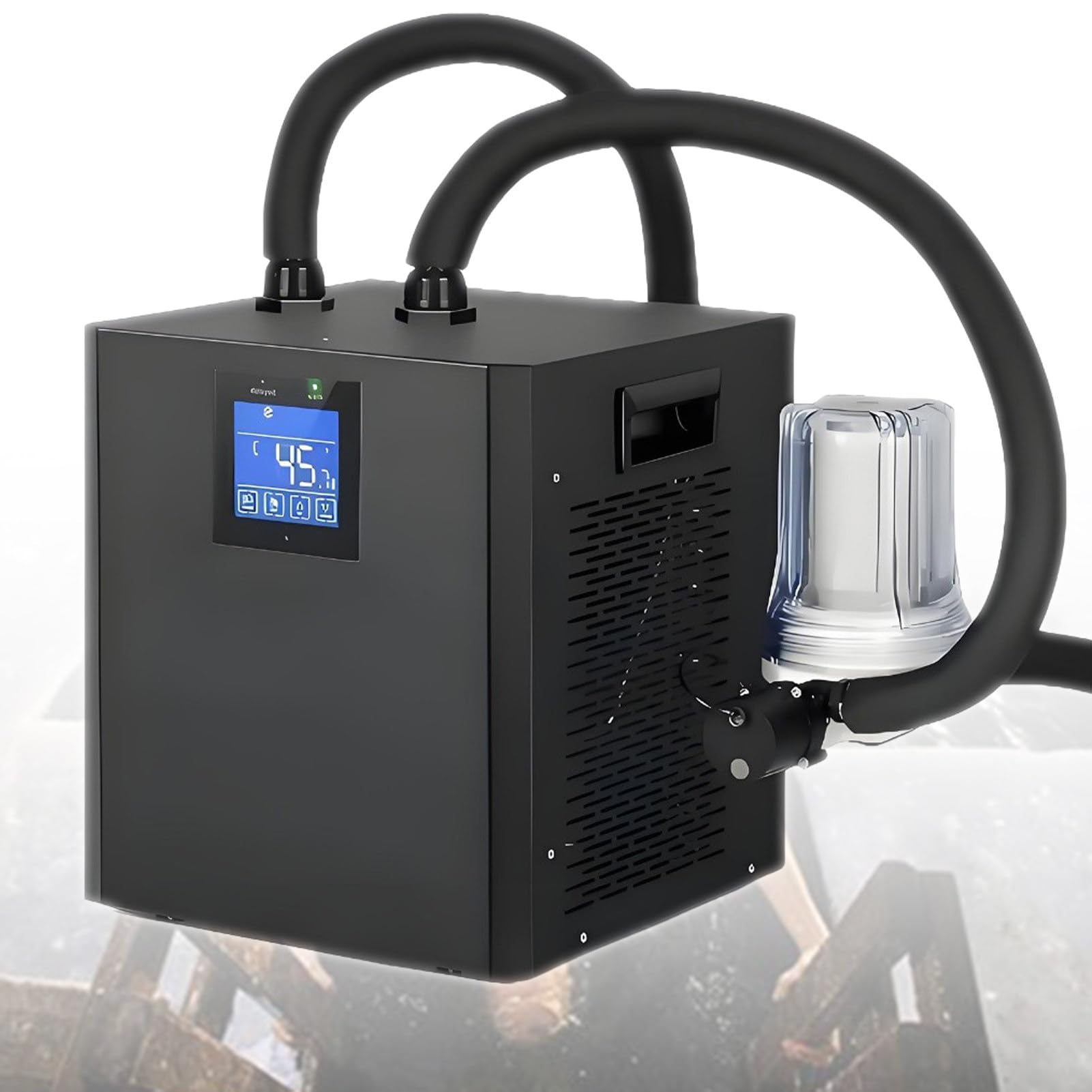 Refrigeratore d'acqua per vasca da bagno di ghiaccio, sistema professionale a immersione fredda per un recupero rinfrescante, assicura temperature fredde per migliorare le prestazioni e alleviare i