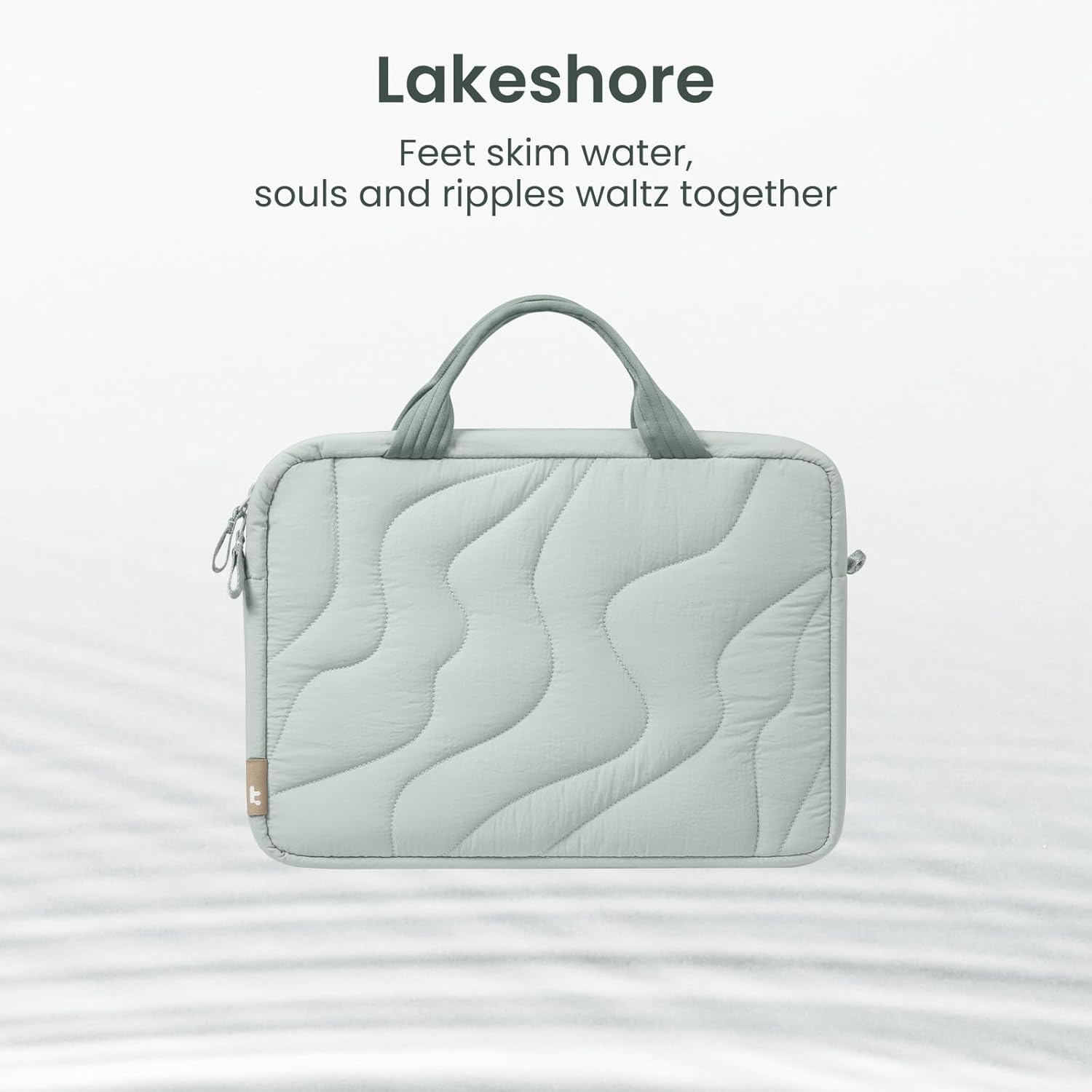 tomtoc 13-14 Inch Protective Puffy Laptop Carrying Bag for Women, Lightweight Laptop Briefcase Fits 14-inch MacBook Pro M5 2025 & Other 13"/14" Computers, Work Bag Case Handbag with Organized Storage - Image 2