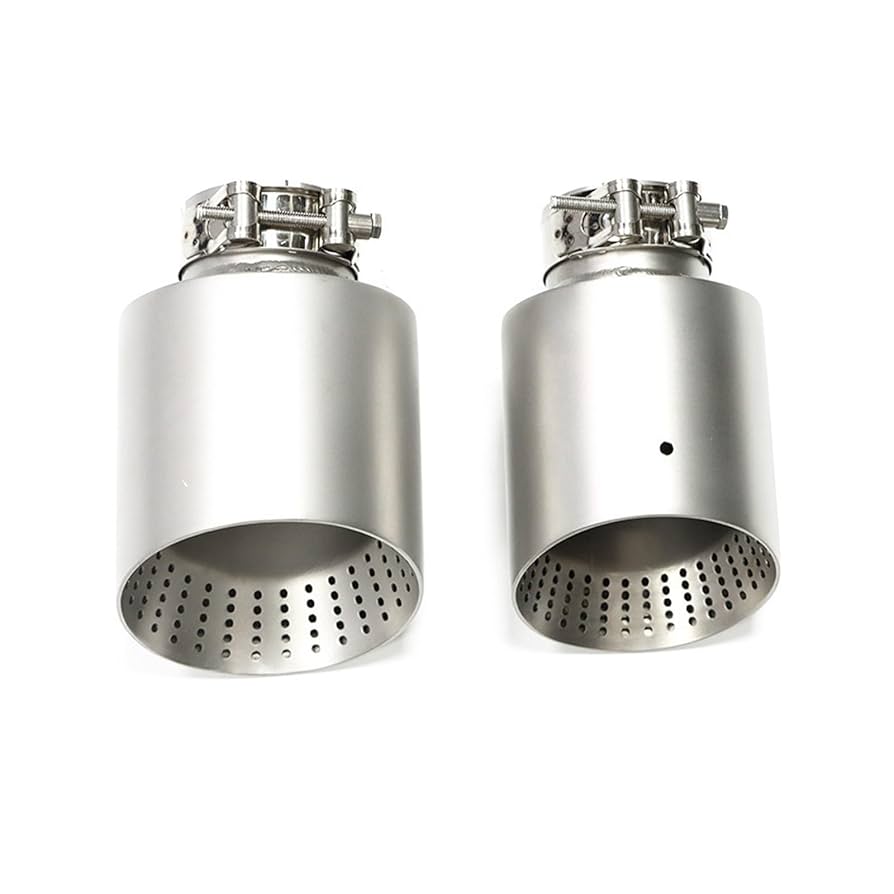 Amazon | 1ピース ステンレススチール 車用エキゾーストチップ