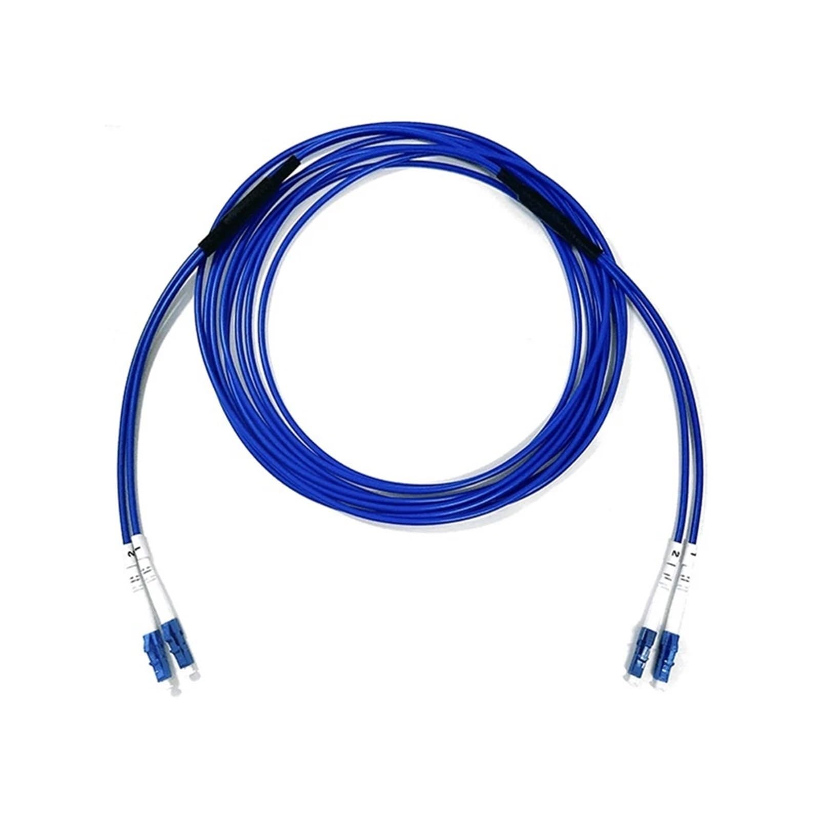 Latiguillo de fibra óptica blindado de 2 núcleos, 1-30 m, azul, monomodo, 10 m, 20 m, 5 m, 2 fibras, LC, ST, FC, SCA, LCA, FC, E2000, SM, ftth, puente 2C(5pcs 3-m LC-LC)