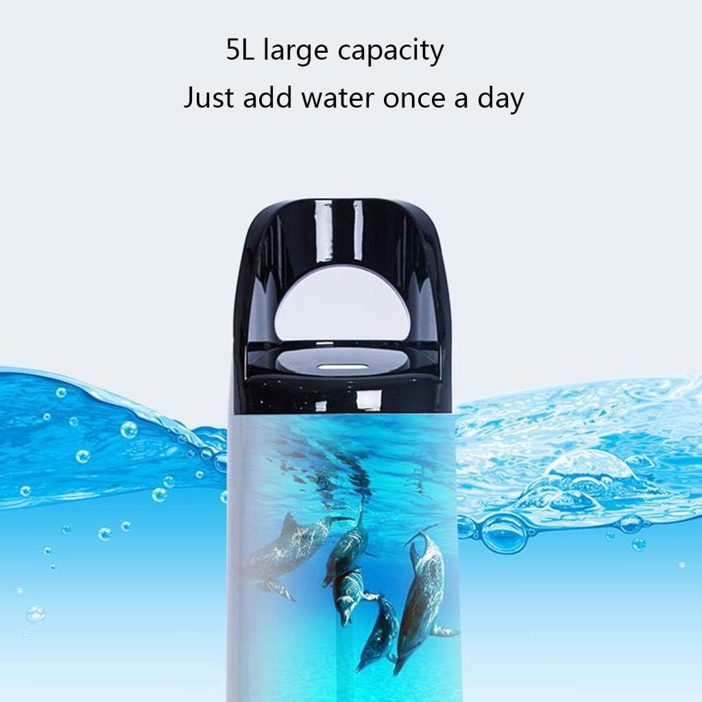 Humidifiers 5L Capacity Floor-Standing Remote Control Operation Household Silent Air Conditioning Room Pregnant Women Baby Bedroom Heavy Fog Black and White