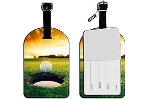 Nicokee Cool Golf Ball Hole Leather Golf Bag Tags