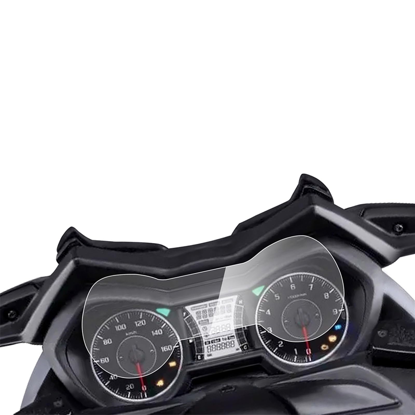 Motorrad-Tacho-Kratzer-TPU-Folie, Armaturenbrett-Bildschirm, Instrumentenfolie Für Y&amaha X-MAX300 XMAX300 2017–2022 Schutz (Color : 2pcs)
