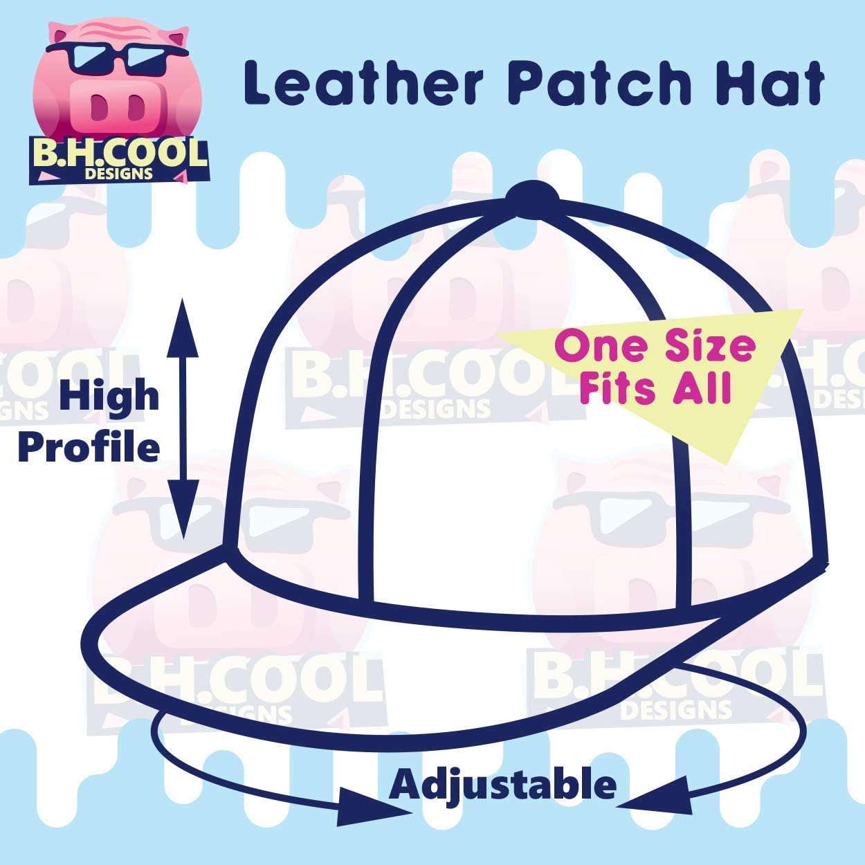 Custom Engraved STC39 Trucker Hat - Your Text Here - Personalized Text - Leather Dk Brown Patch CP07