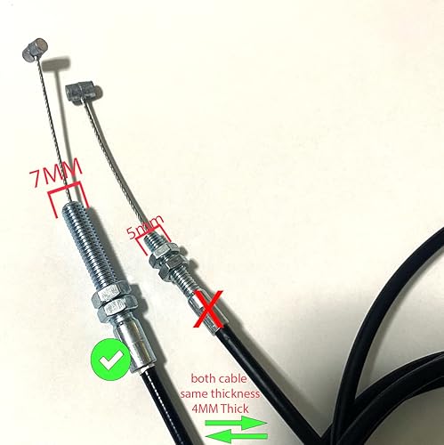 Miniatura 2 de Cable acelerador de 91 pulgadas para carrito Go Kart Buggies Kandi Massimo Jasscol Cyclone GKA GKA2 Go Cart