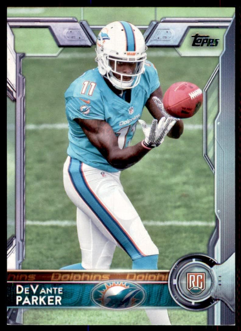 2015 Topps Football #391 DeVante Parker RC Rookie Miami Dolphins Official NFL Trading Card