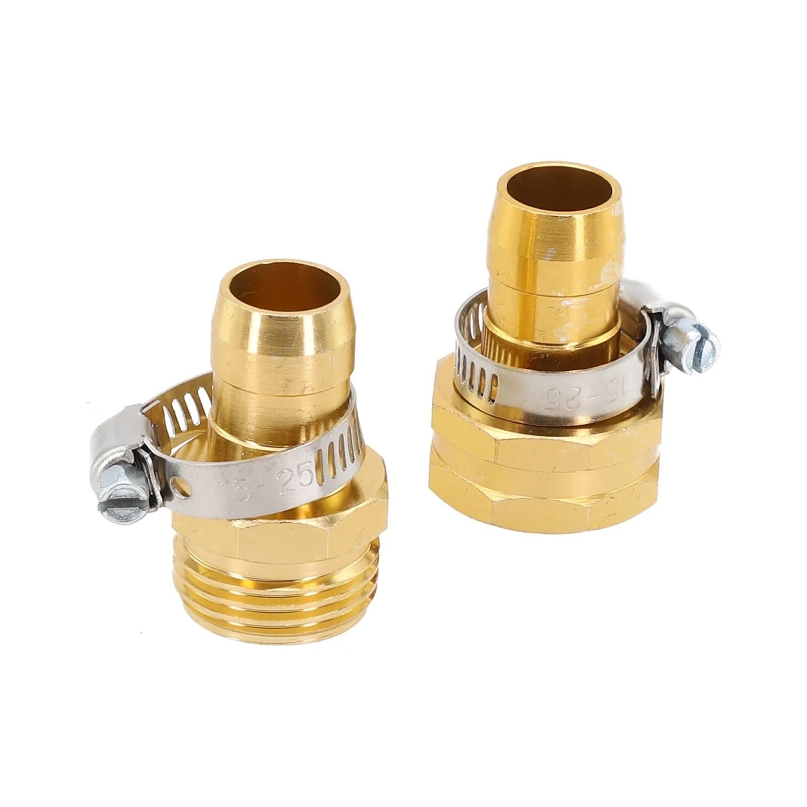 Connettori e raccordi per tubi flessibili da giardino, in ottone, 4 pezzi, per riparazione tubi da giardino (interno)
