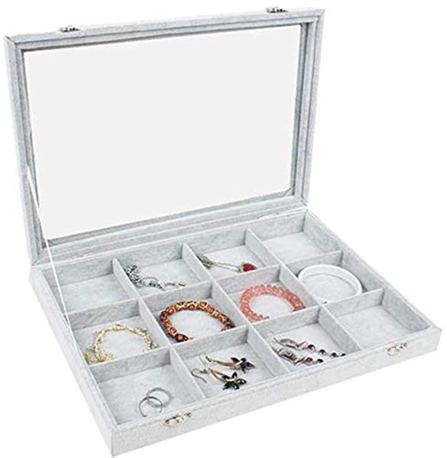 SKEIDO Jewelry Box Jewelry Storage Box Ring Earring Stand Jewelry Display Stand Jewelry Container Jewelry Stand Jewelry Storage Container (12 grids)