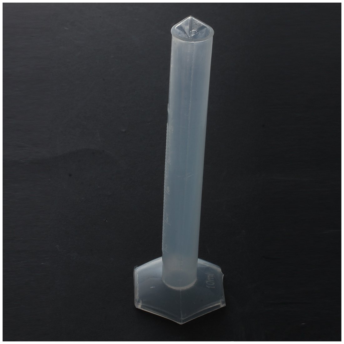 Huusuei Labor-Hex- 10 mL pomiar płynu tworzywo sztuczne cylinder miarowy szkło pomiarowe