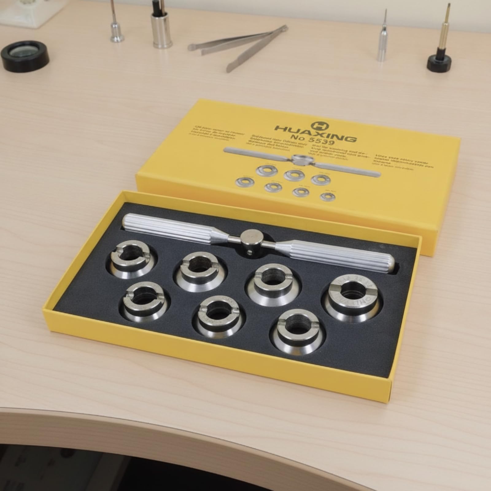 Apricassa con Punte Professionale Apricassa Universale Manuale Utensile per Orologiai, Artigiani, Laboratorio, Banco da Lavoro