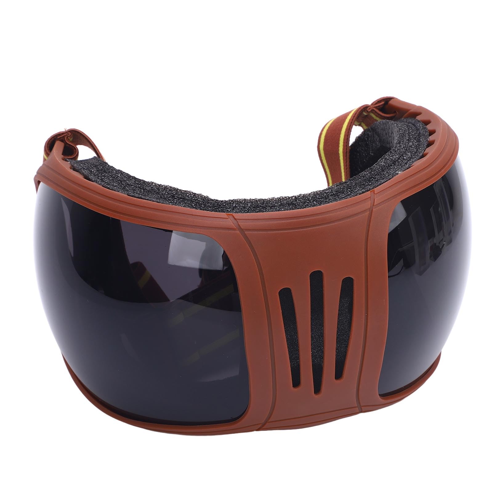 PUSOKEI Okulary dla Koni, Wiatroszczelne Gogle dla Koni z Soczewkami UV400, Wielowarstwowa Gąbka, Regulowane Paski, Sportowe Okulary Przeciwsłoneczne do Jazdy na świeżym Powietrzu