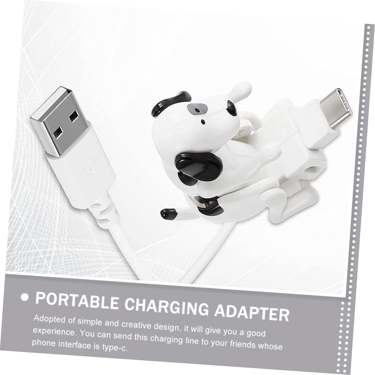 jojofuny 5piezas Cable De Type-c Diseño Divertido Línea De Para Dispositivos Type- Rápida De Transportar y Almacenar
