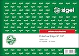 SIGEL SD045 Urlaubsantrag A5 quer, 2x40 Blatt, selbstdurchschreibend, 1 Stück, mikroperforiert, aus nachhaltigem Papier