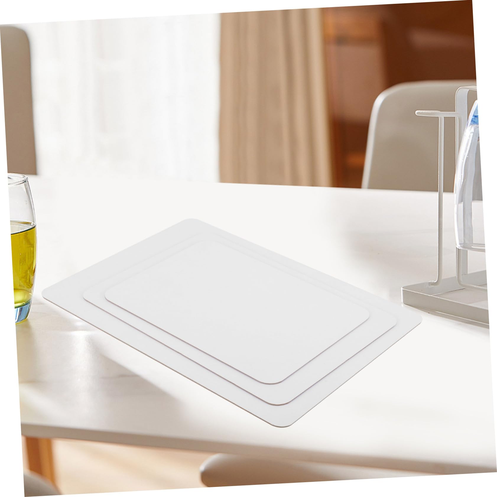 OSALADI 6 pièces Tableau Blanc Effaçable Double Face Petits Tableaux Décriture pour Étudiants Usage Intérieur et Extérieur Surface Lisse Pratique
