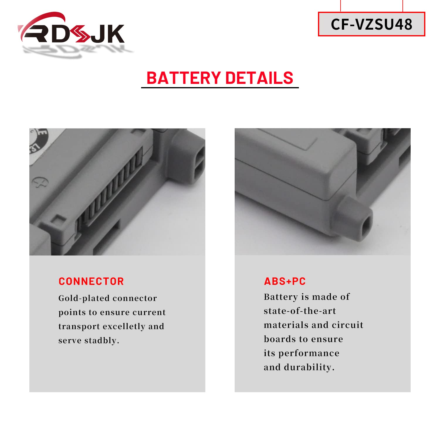 Amazon.com: RDSJ CF-VZSU48 CF-VZSU48U Battery Compatible Panasonic