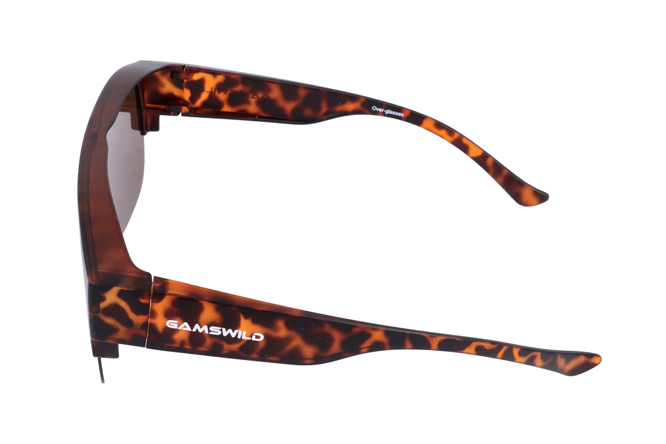 Gamswild WO7530 okulary przeciwsłoneczne, okulary sportowe, okulary z półoprawkami, dla kobiet i mężczyzn, unisex, szare, brązowe, czarno-czerwone