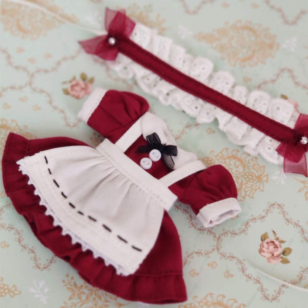 オビツ11 服✩.*˚しんぷるシリーズ✩.*お花のリースと兎ちゃん刺繍 Amazon | rakulifey オビツ11衣装 ワンピース オビツ11服 メイド服 髪