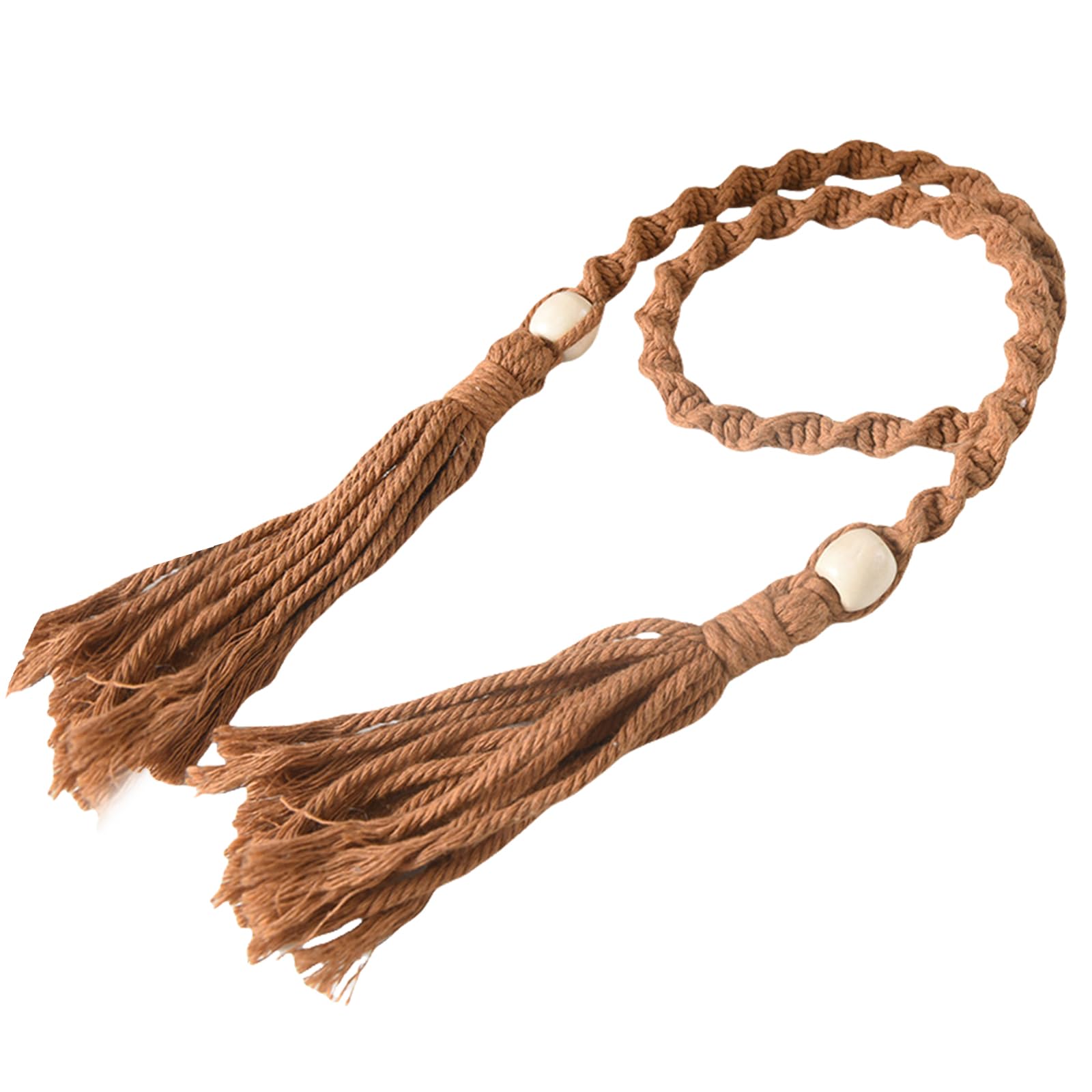 Tsophreniq Curtain Ties Tassels Drapery Tiebacks, 4Piece Set, Natural Cotton Rope for Home and Nursery Decoration Ties