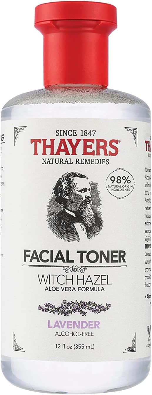 THAYERS AlcoholFree Witch Hazel with Organic Aloe Vera Formula Toner, Lavender