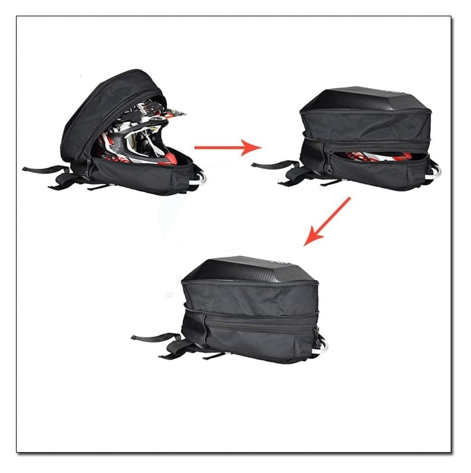 Per D&ucati Borse Per Casco Da Moto Universali Zaino Per Moto Borse Per Computer Da Viaggio Per Moto Impermeabili In Fibra Di Carbonio Borsa Posteriore Per Moto