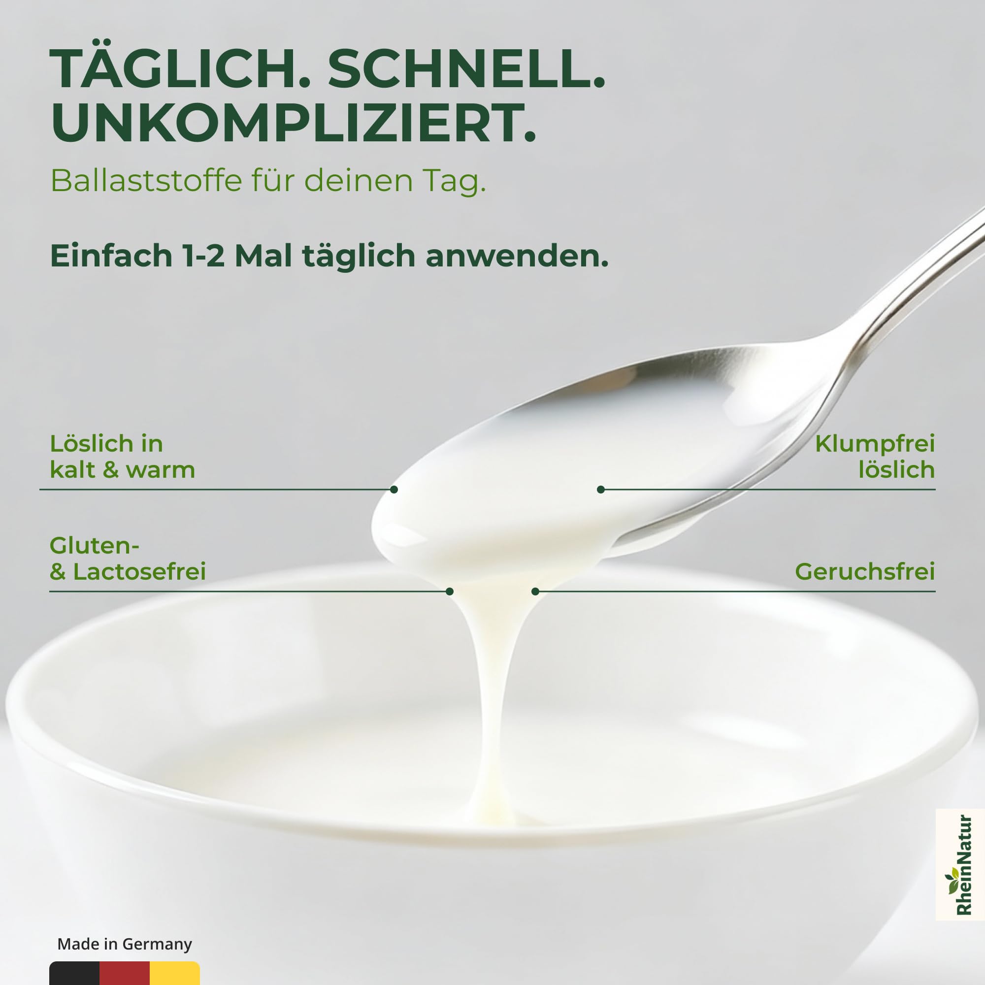 Inulin-Pulver - 100% Inulin aus der Chicorée-Wurzel