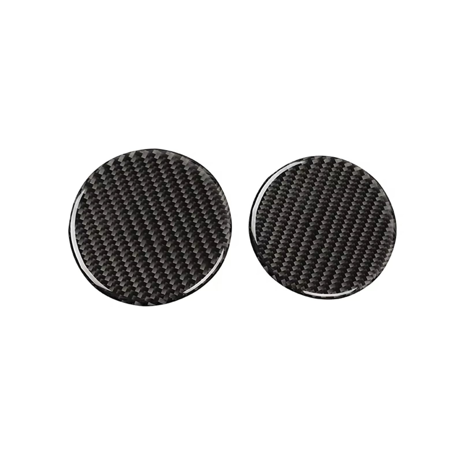 Cover Trim Car Interior for Mustang GT 2015-2021 Carbon Fiber Interior Auto Water Cup Slot Gasket Trim Cover Sticker Decal Decor Accessories Cover Trim(Black)
