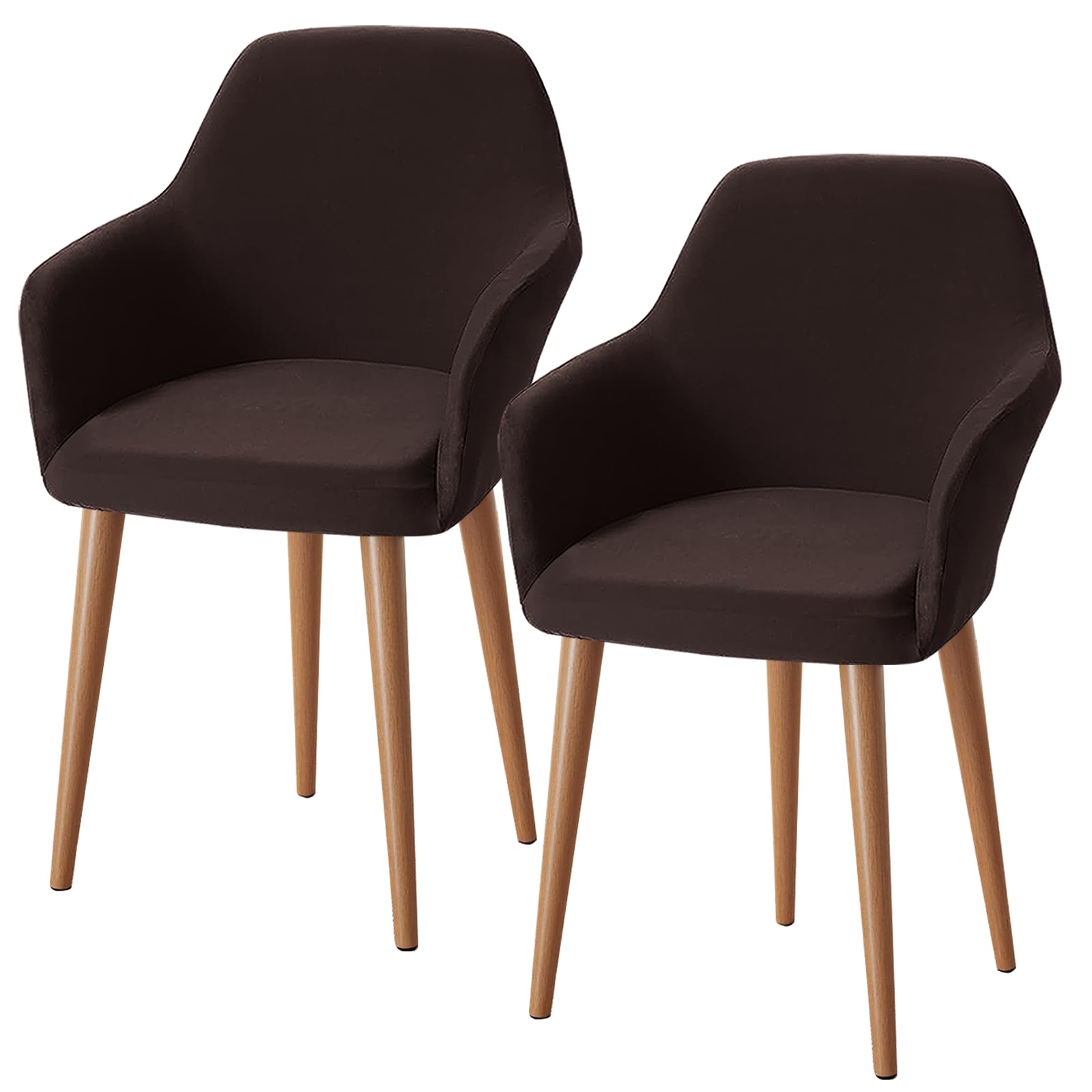Housse de chaise avec accoudoirs extensible et lavable pour bureau et salon Lot de 2