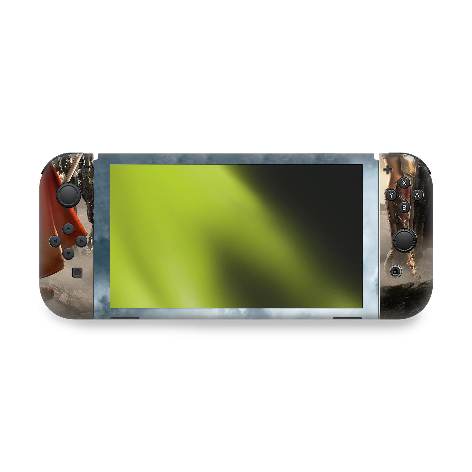 Head Case Designs sous Licence Officielle Zack Snyder's Justice League Groupe Coloré Snyder Cut Art Personnage Vinyle Autocollant De Jeu Peau Autocollant Compatible avec Nintendo Switch OLED Bundle
