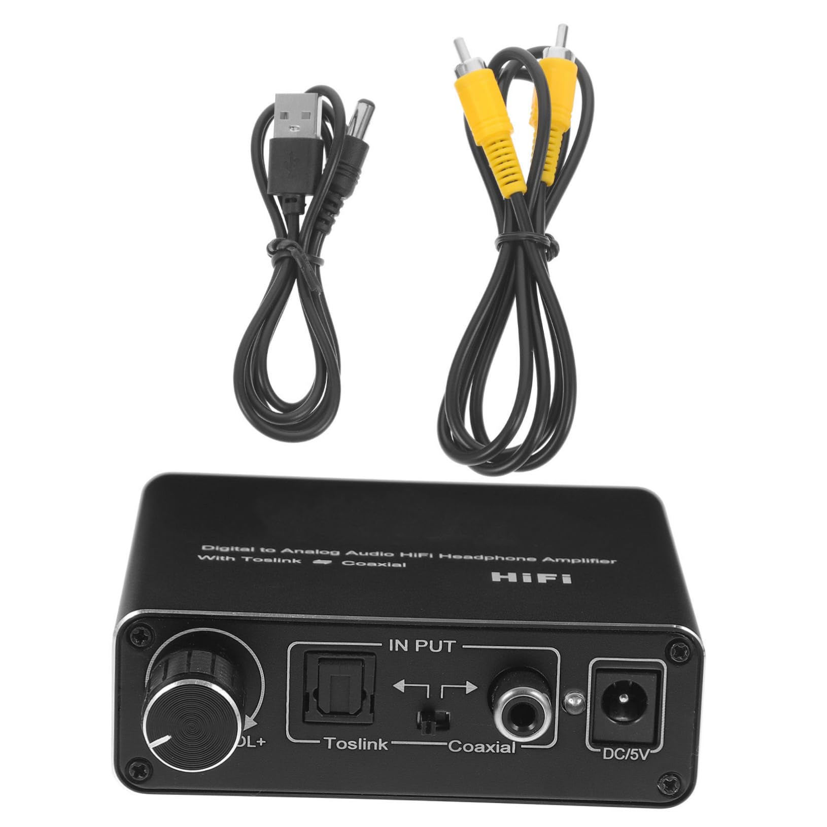 Convertidor óptico para uso doméstico con adaptador óptico analógico de audio 8
