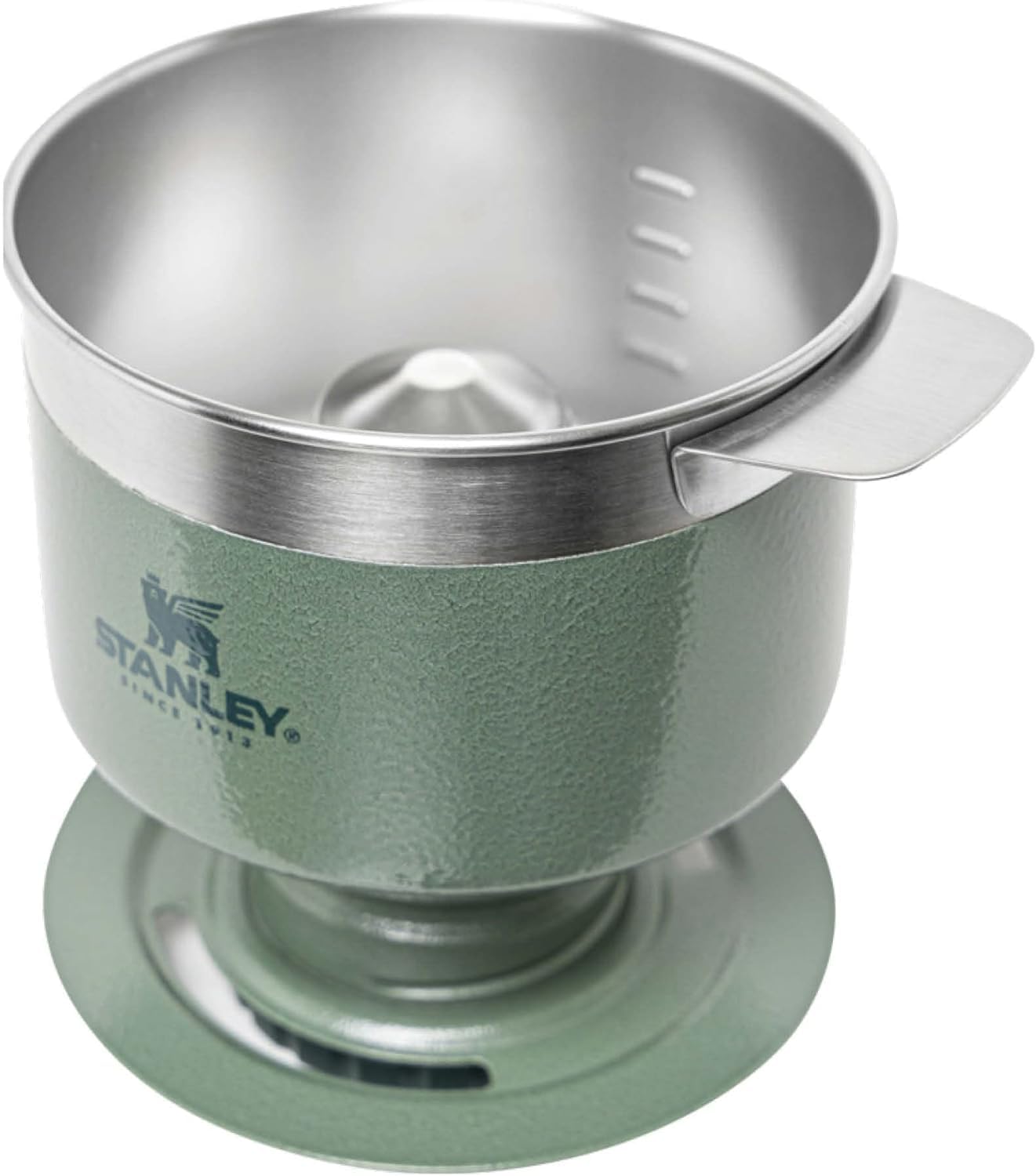 Stanley 1913 Perfect Brew Pour Over Kaffeebereiter - Ergibt 1-6 Tassen - Kaffeefilter Wiederverwendbar Edelstahl - Filterkaffee - BPA-Frei - Leicht Zu Reinigen & Abnehmbarer Filter - Hammertone Green