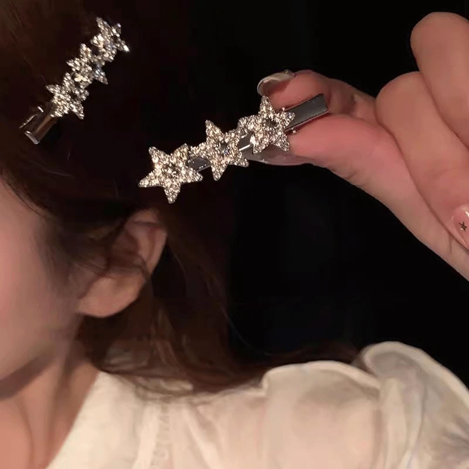 Amazon.com : 8PCS Metal Star Hair Clips Set for Women  display picture 1