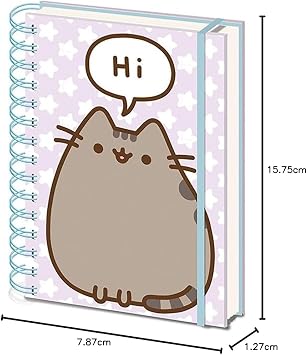 Pusheen A5 Spiral Bound Notebook Multicoloured