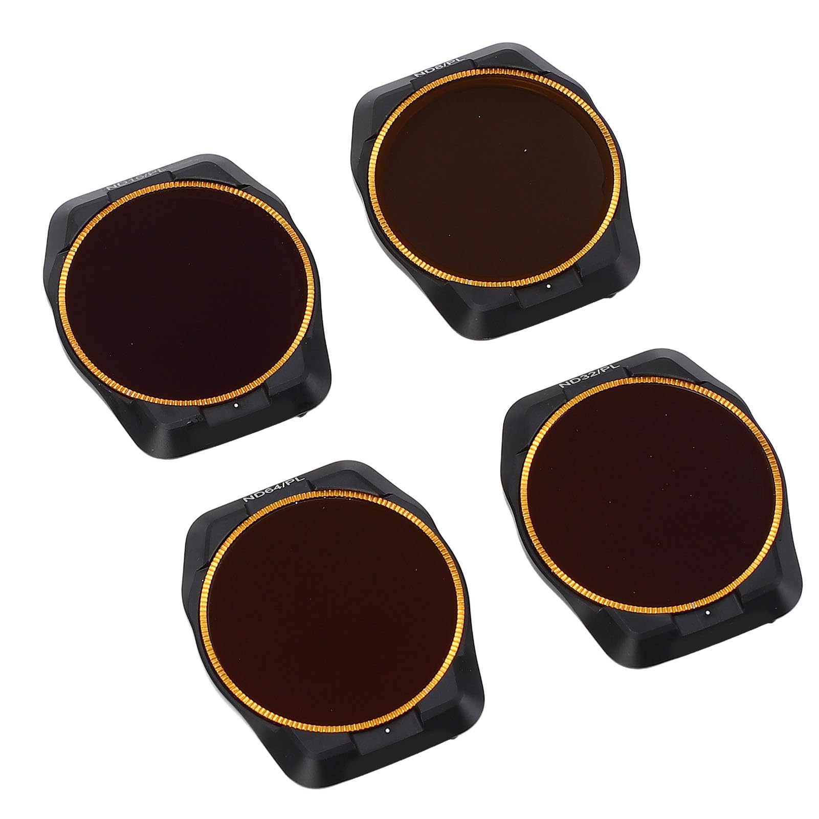 Obiektyw Drona Filtry NDPL, Zestaw ND8/PL, ND16/PL, ND32/PL, ND64/PL do Sesji Fotograficznych Air 3S, Wysoka klarowność Obrazu, Ramka ze Stopu Aluminium, Etui Ochronne