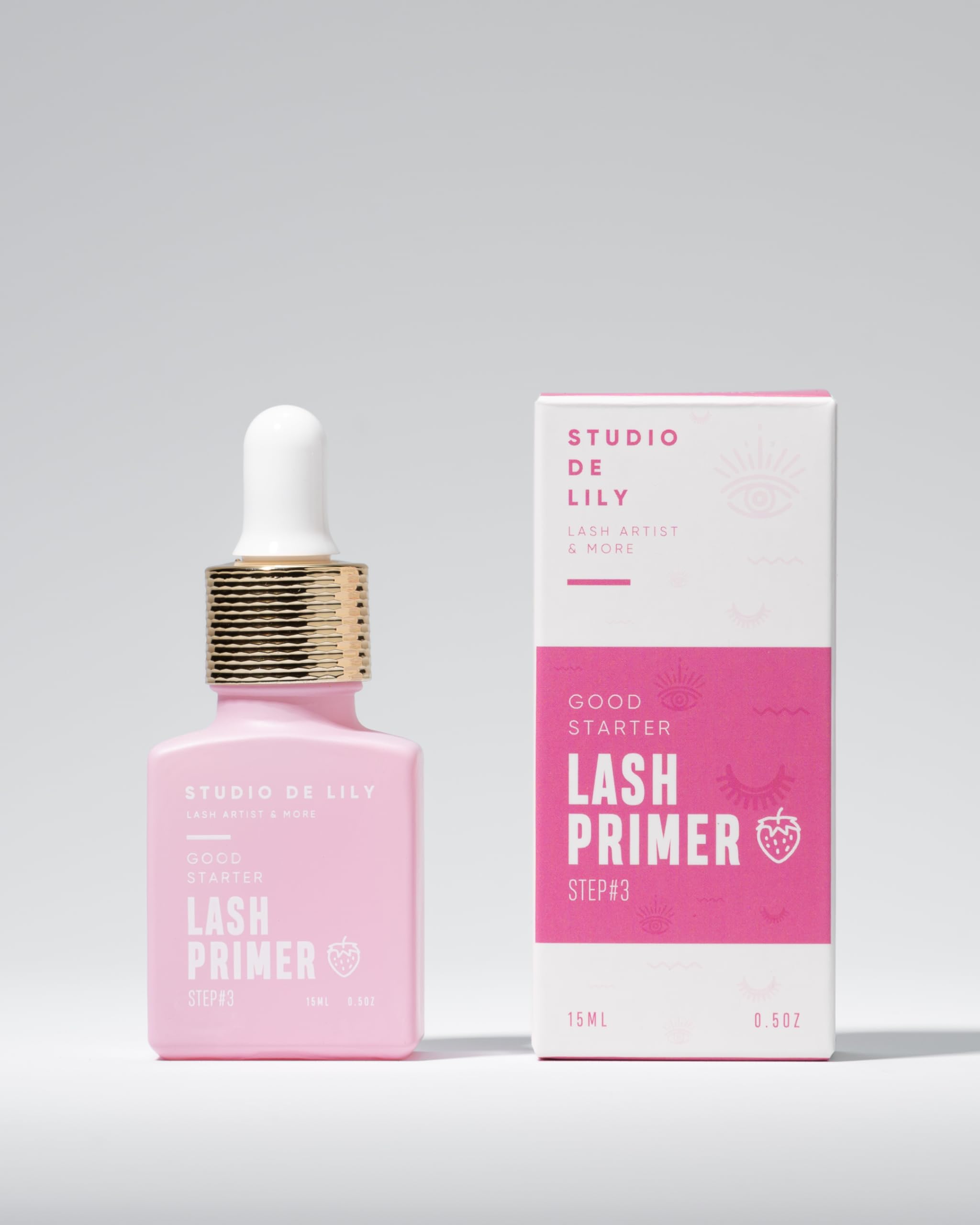 LASH PRIMER STEP 3 – Primer Extensions de Cils – Préparation Avancée et Dégraissant Pro - Équilibrage du pH & Adhérence Optimisée – Accélère la Prise de la Colle – Compatible Toutes Colles – 15 ml