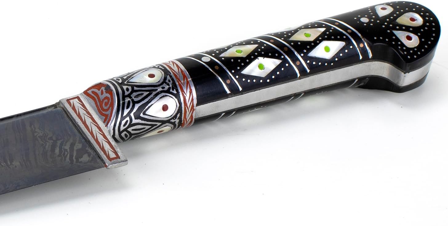 Damascus Steel Handmade Kitchen Knife from Uzbekistan