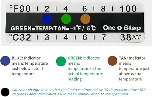 Miniatura 2 de tiras de temperatura para prueba de drogas en la orina, 25 unidades, prueba contra adulteración o engaño