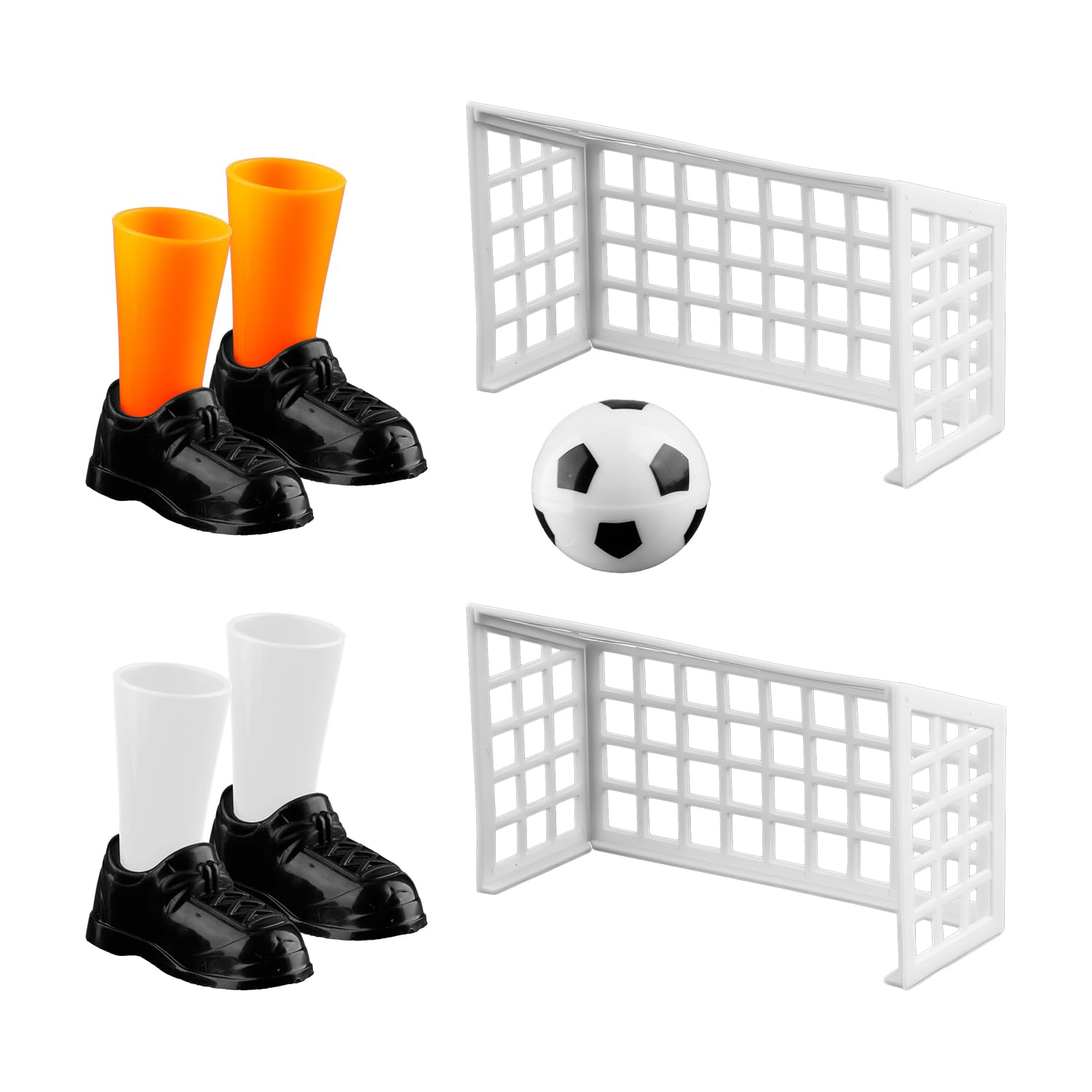 Tabanzhe 1 Set Finger Soccer Game,Mini Finger Football Tabletop Game with 2 Goals 1 mini footballs,Fun Desk Party Game for Fans Clubs and Home Play