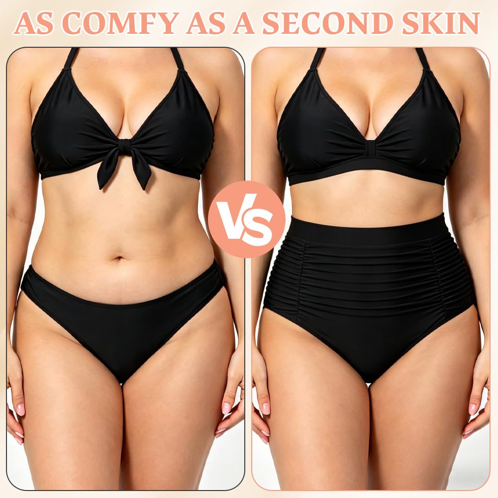 Majtki bikini damskie z wysokim stanem, majtki z wysokim stanem, bikini na dół, spodnie kąpielowe z płaskim brzuchem, damskie stroje kąpielowe, majtki bikini z wysokim stanem, bikini z marszczonym