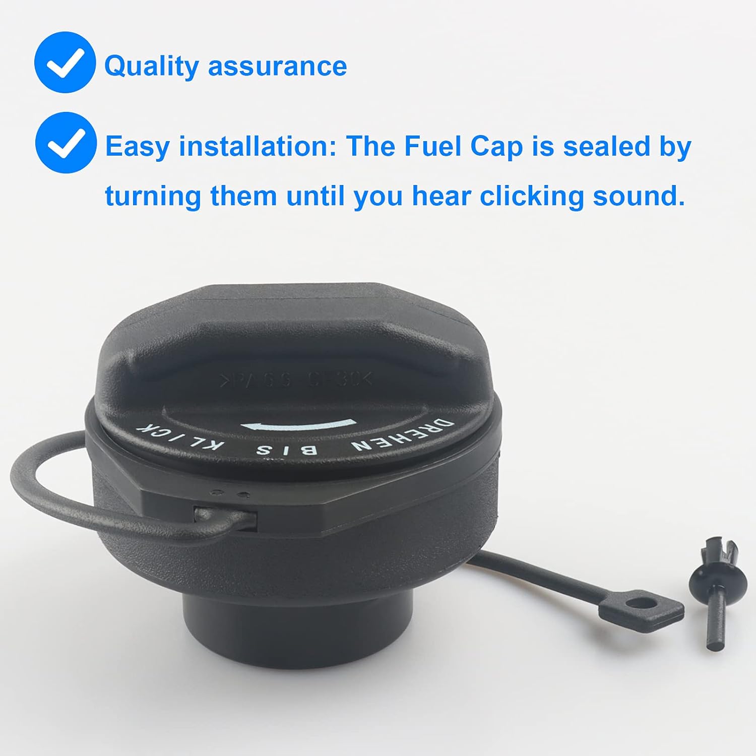 Diesel Gas Cap Gas Cap Oem Gas Cap, Fuel Cap With Strap Clip Replace  99620124103, 996 201 Gas Cap Tether Gas Cap Gasket