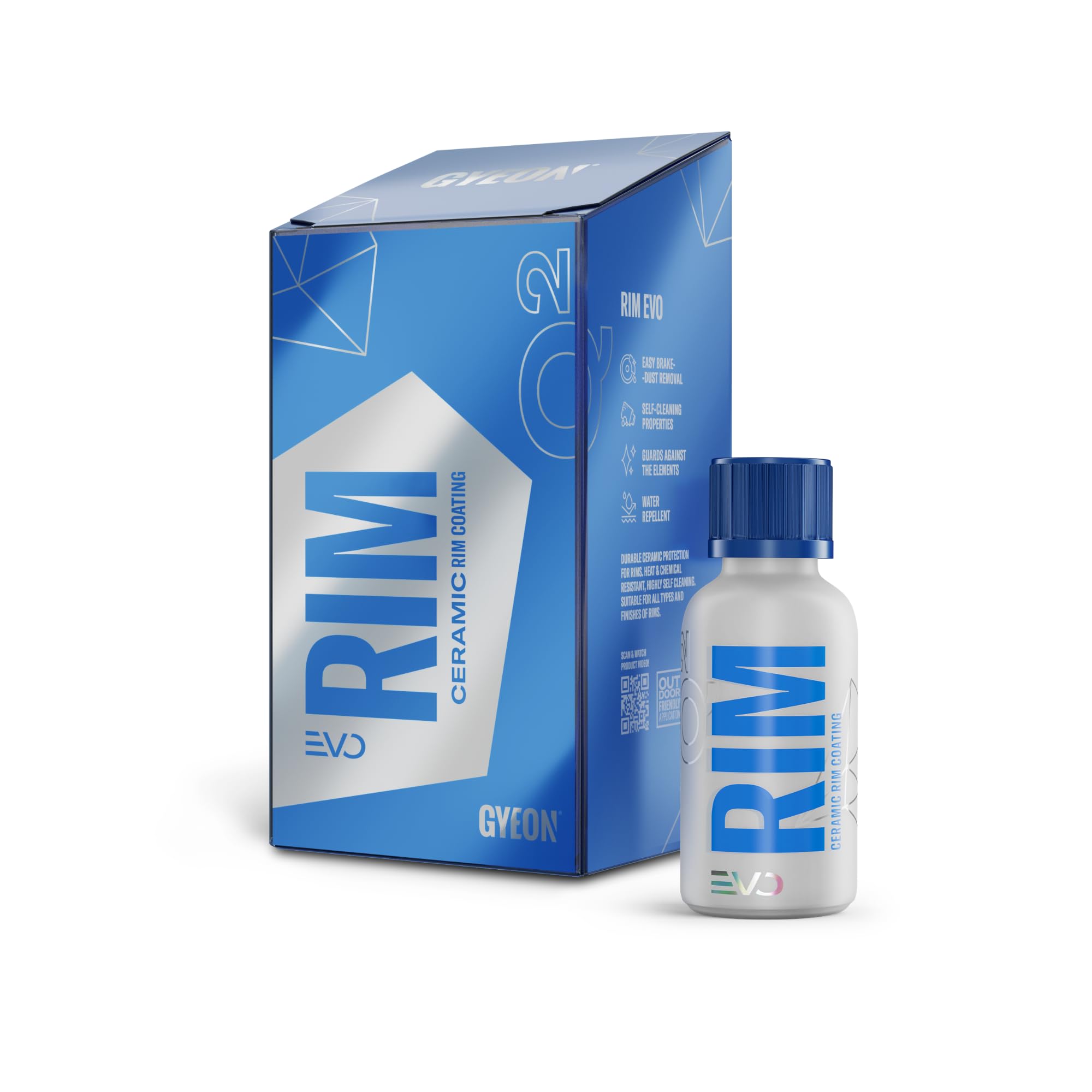 Gyeon Q² Rim EVO - Keramik Felgenversiegelung - Langzeitschutz, hitzeresistent und selbstreinigend für alle Felgentypen (30 ml)
