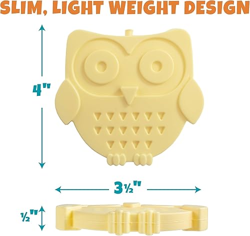 Miniatura 4 de Bolsa de hielo duro reutilizable para fiambrera, Bento o bolsa (paquete de 3 búhos)  Paquetes fríos para mantener el congelador, dura horas  Ideal