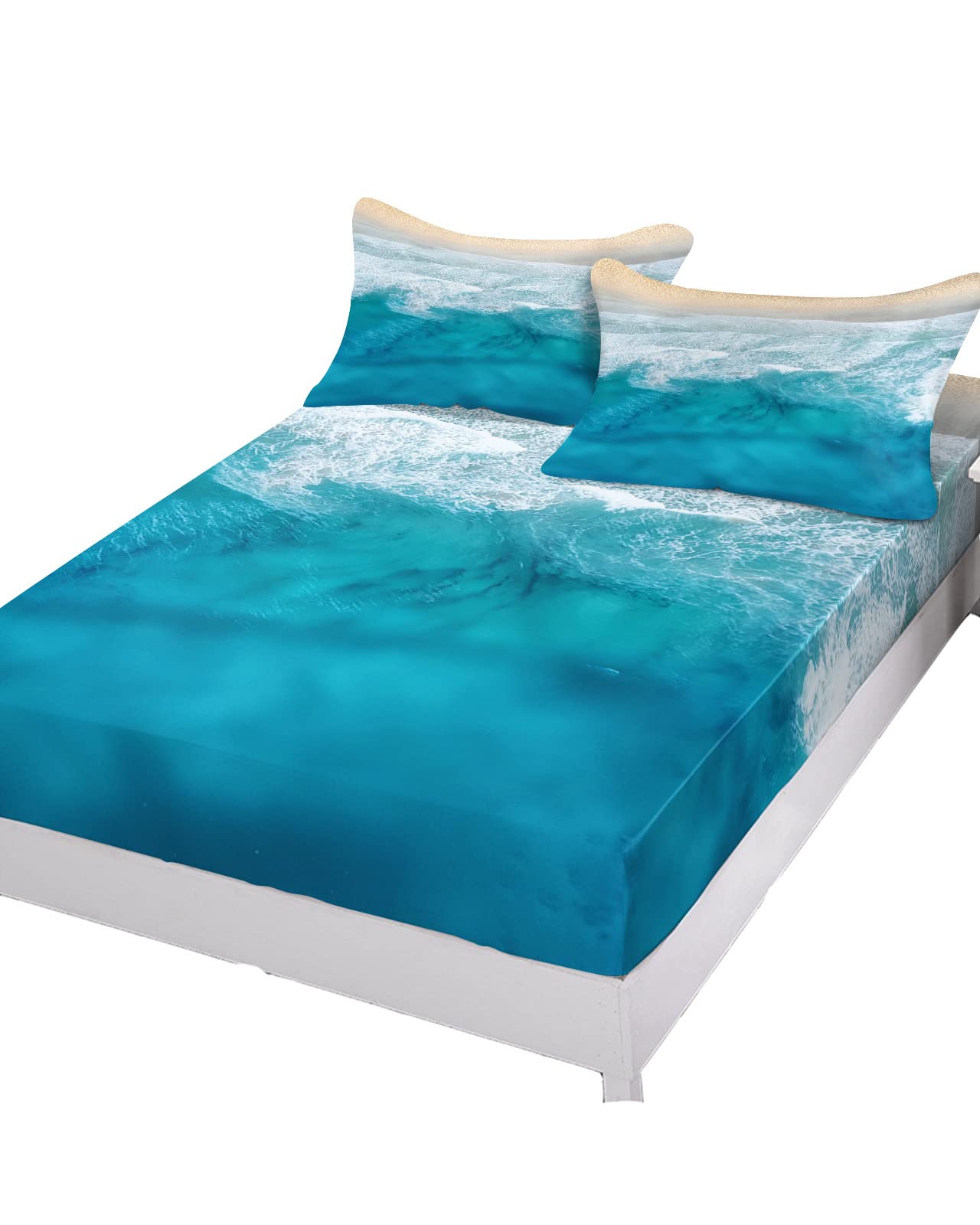 NOGAWA Split King Bed Sheets - 5 Piece Microfiber Set For Adjustable Beds