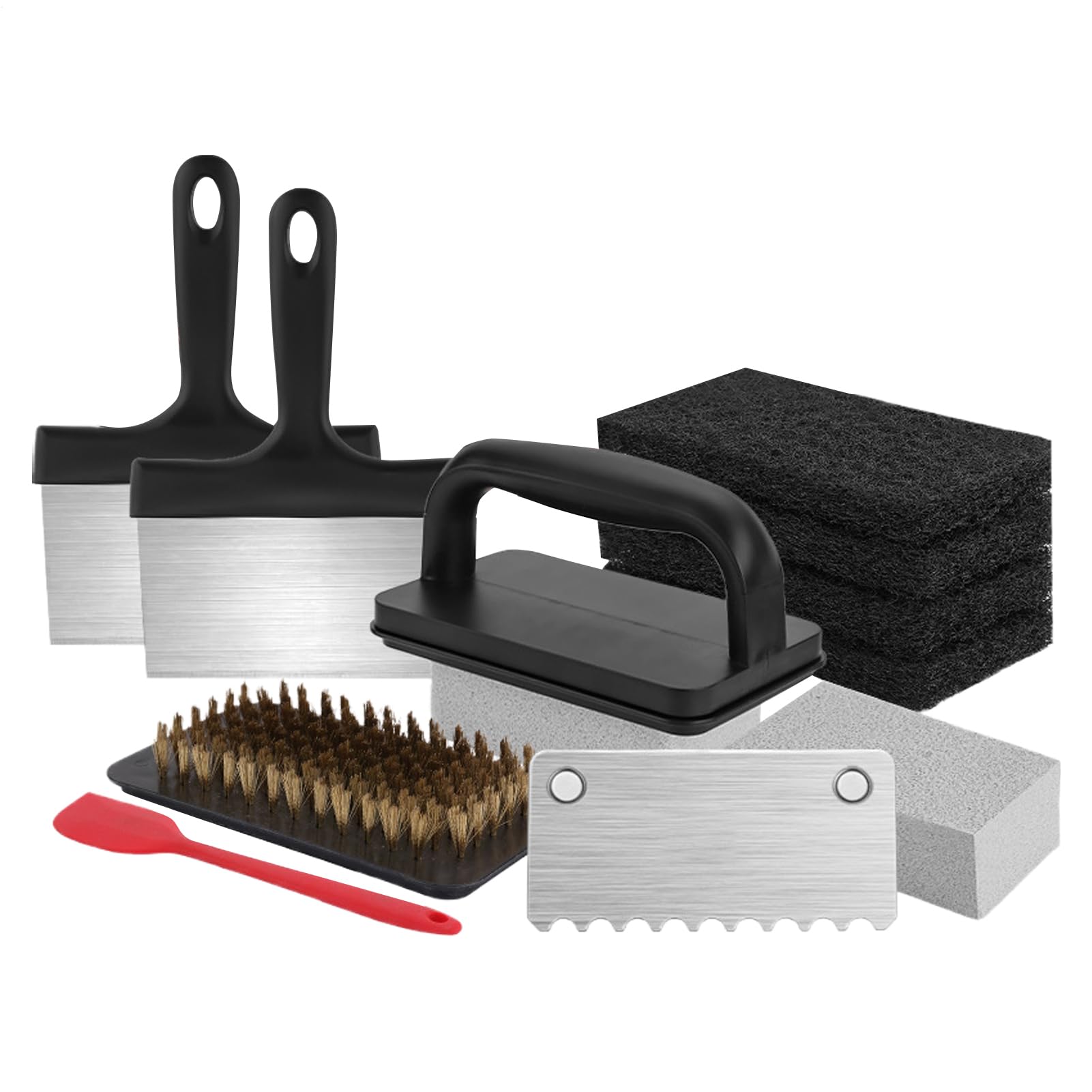 Almohadillas Limpiadoras Para Planchas Almohadillas de Limpieza para | Esponja Multis Portátil Resistentes al Calor p/ Utensilios de Cocina y Doméstico