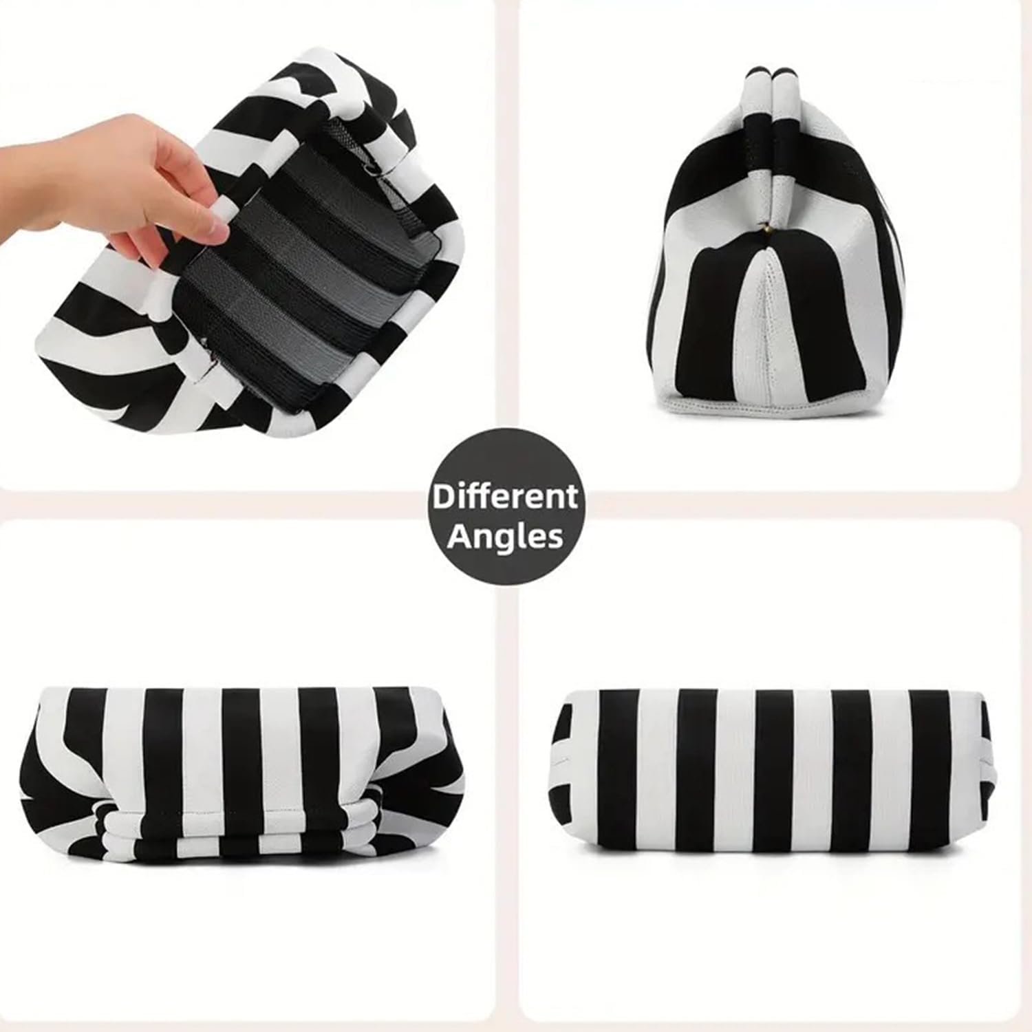 Clutch Purses for Women,Woven Crochet Bag&Cosmetic Bag Dumpling Striped Cloud Purse Evening Handbag Summer Beach - Image 8