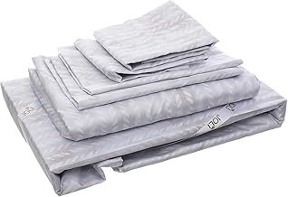 طقم ملاءة سرير بأستك جولي فلوريدا مع كيس مخدة من دهب لاكشري هوم، 6 قطع، 1.20 م× 2 م، رسم 19