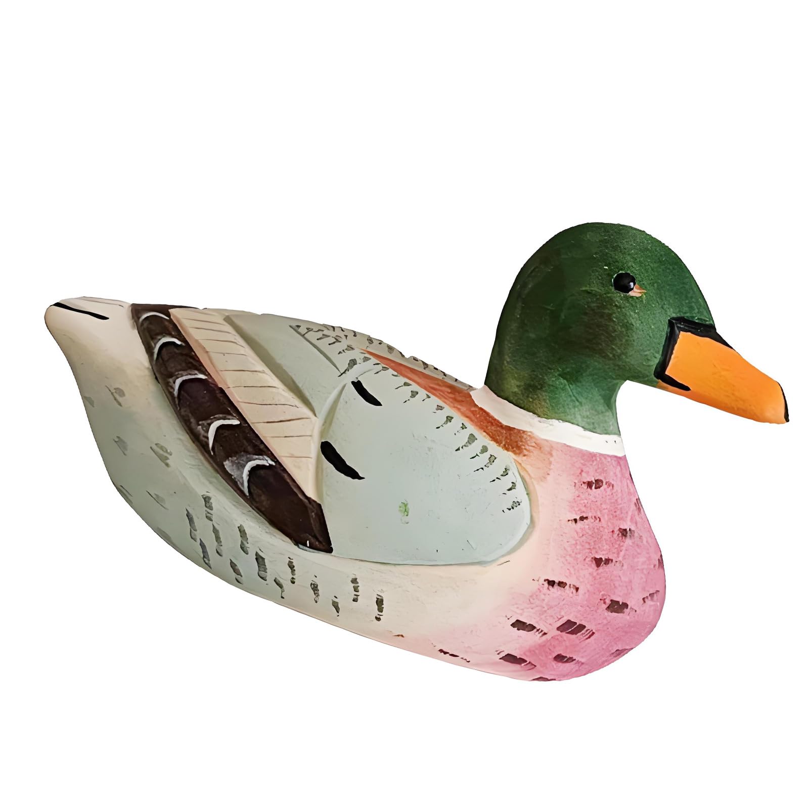 Msioytog D Artisanal Wooden Mallar Ducks Ecoration Handcraft Small Animal Sculpture For Multipurpose Home Use As Paperweight Or Ornament Woo Ducks Miniature Statue
