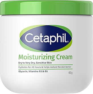 Cetaphil Moisturizing Cream, Face & Body Moisturizer for Men & Women, Dry to Very Dry and Sensitive Skin, Unscented, 453g